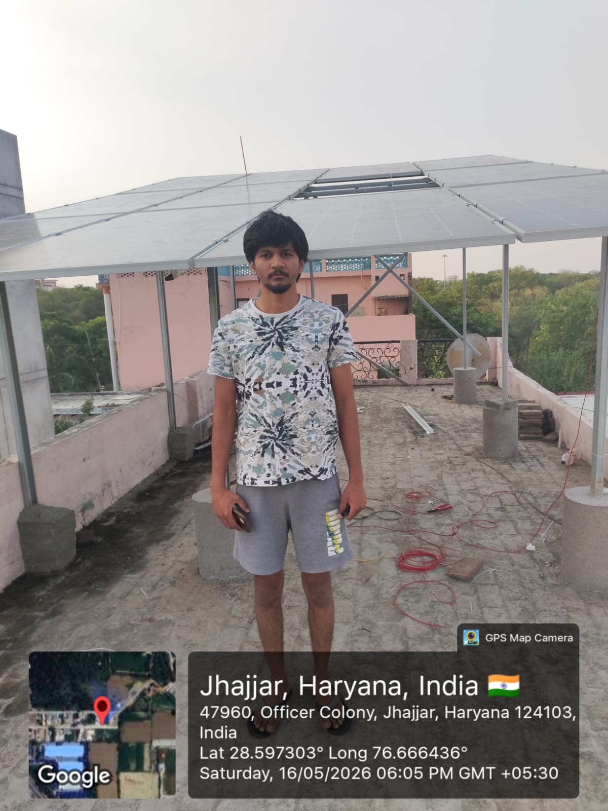 Solar installation by Sun Shine Solar Solutions at Officer Colony, Jhajjar