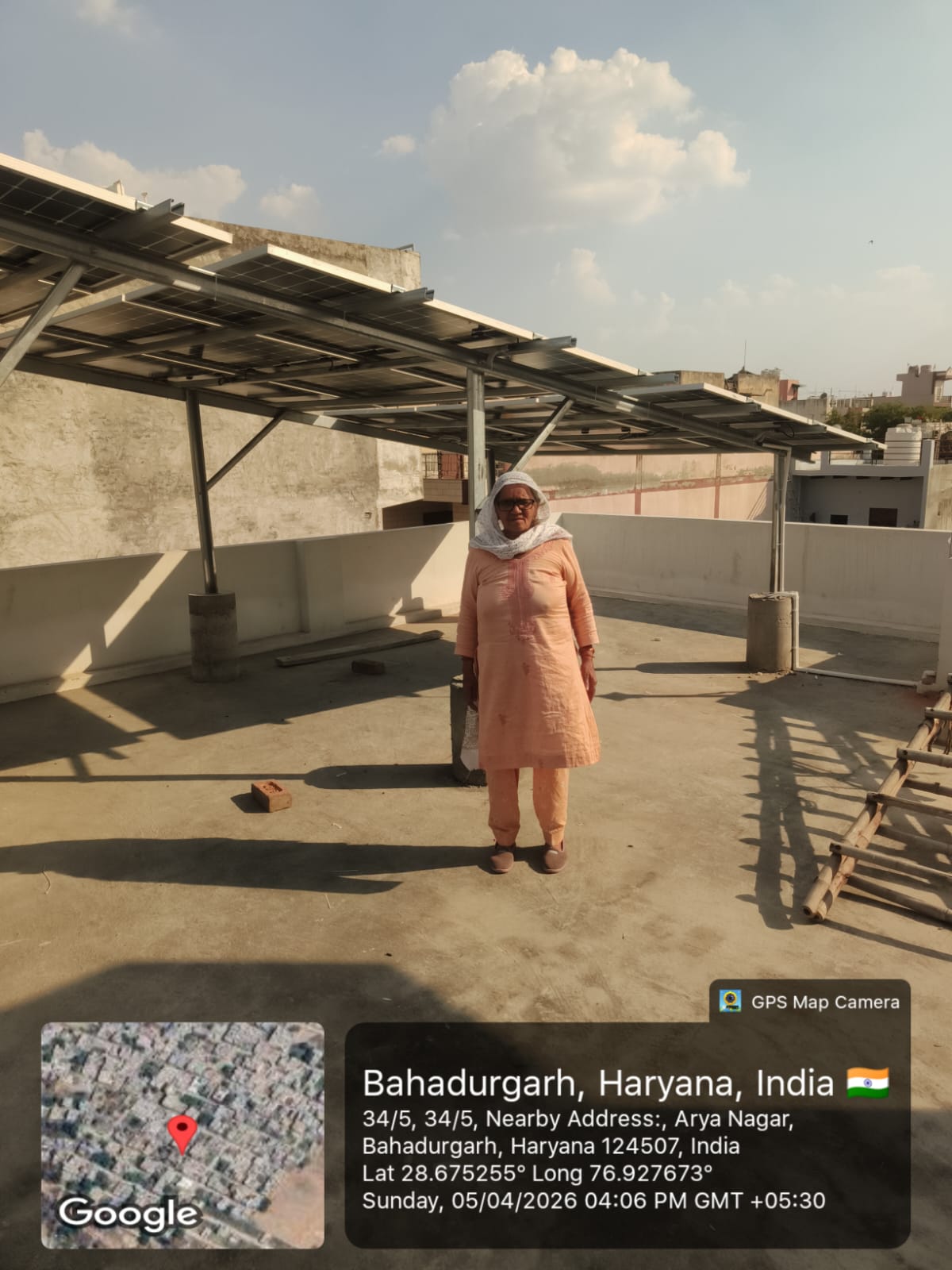 Solar installation by Sun Shine Solar Solutions at Arya Nagar, Bahadurgarh
